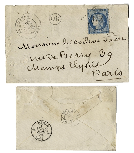 George Sand Autograph Letter Signed -- ''...I forgot to tell you that the mysterious author of Synedise does not demand anything for his work...''